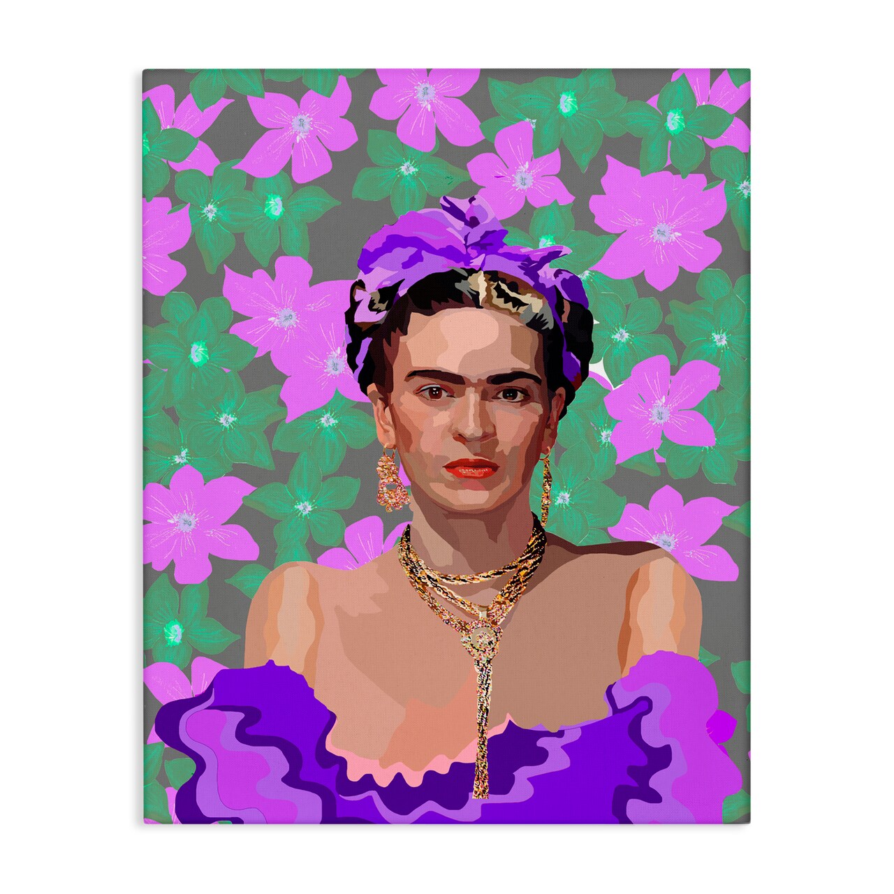 Stupell Industries Floral Reverie Frida Canvas, design by Lynnda Rakos